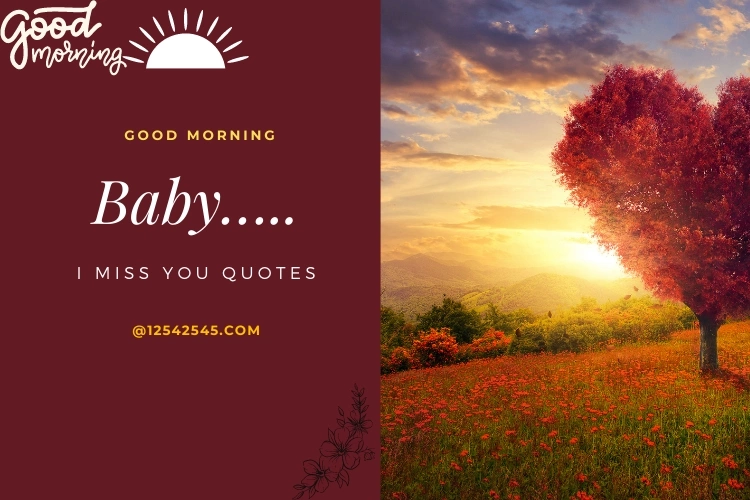 Good Morning Baby…..I Miss You Quotes