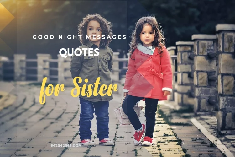 50+ Good Night Messages Quotes for Sister