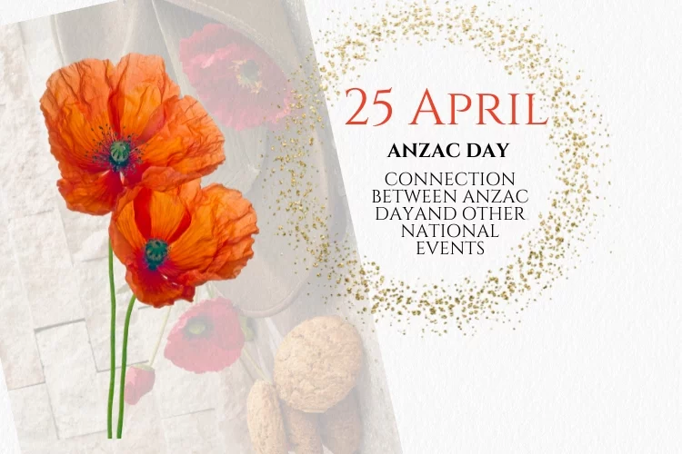 Connection between Anzac day and other national events