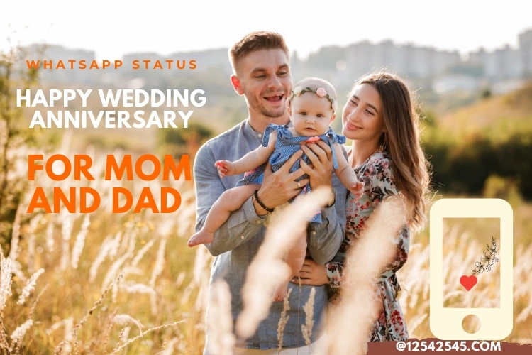 Happy Wedding Anniversary WhatsApp Status for Mom and Dad