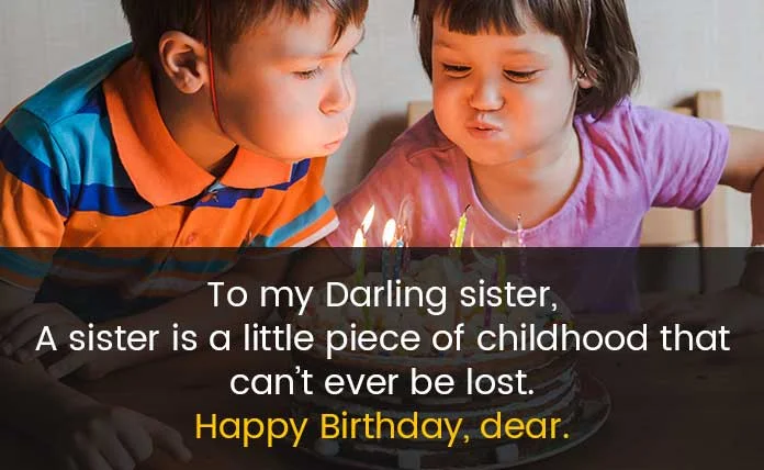 Birthday SMS to Sister