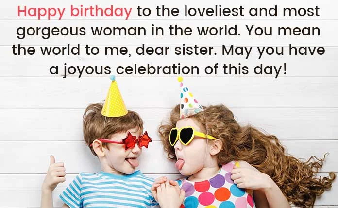 Wish You Happy Birthday Sister