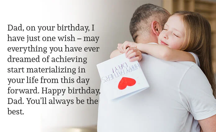 Happy Birthday Wishes for Father (Dad, Papa or Daddy)