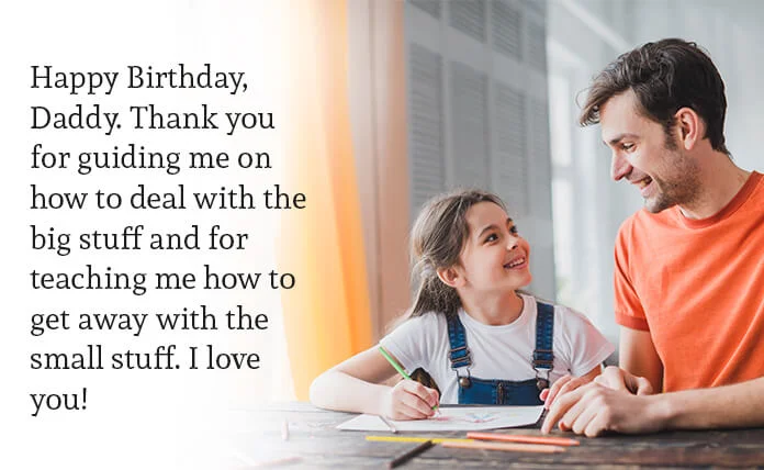 Cute Happy Birthday Wishes for Daddy