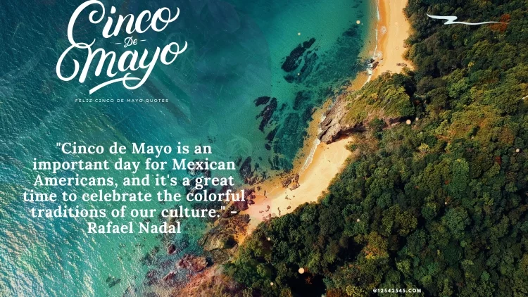 "Cinco de Mayo is an important holiday for Mexican Americans, and it's a great time to celebrate the colorful traditions of our culture." - Rafael Nadal