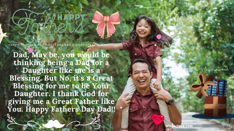 Dad, May be, you would be thinking being a Dad for a Daughter like me is a Blessing. But No, it's a Great Blessing for me to be Your Daughter. I thank God for giving me a Great Father like You. Happy Fathers Day Dad!!