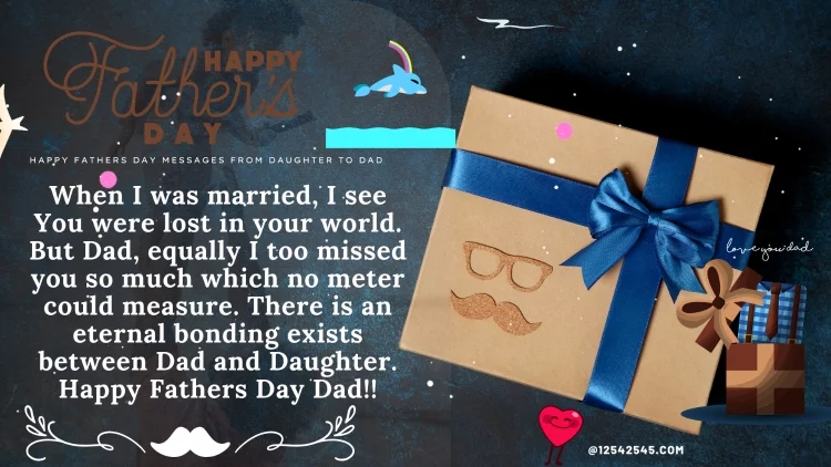 When I was married, I see You were lost in your world. But Dad, equally I too missed you so much which no meter could measure. There is an eternal bonding exists between Dad and Daughter. Happy Fathers Day Dad!!