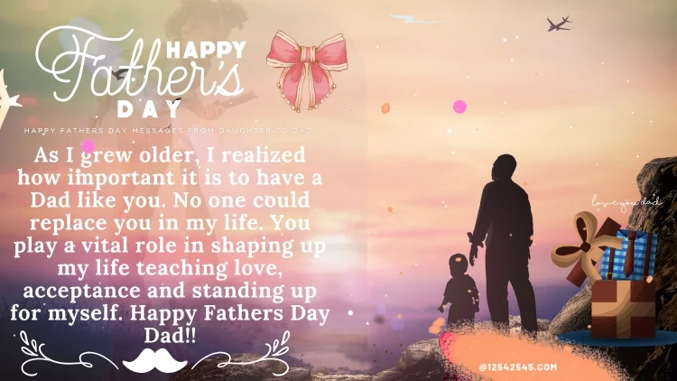 As I grew older, I realized how important it is to have a Dad like you. No one could replace you in my life. You play a vital role in shaping up my life teaching love, acceptance and standing up for myself. Happy Fathers Day Dad!!