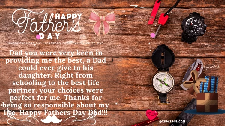 Dad you were very keen in providing me the best, a Dad could ever give to his daughter. Right from schooling to the best life partner, your choices were perfect for me. Thanks for being so responsible about my life. Happy Fathers Day Dad!!!