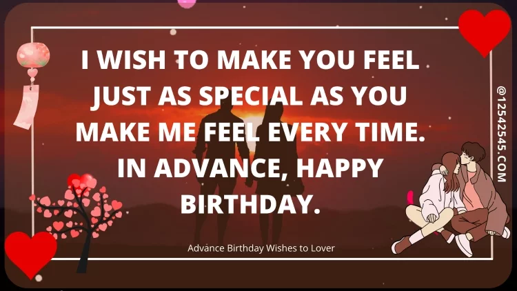 Images for Girlfriends Advance Birthday Wishes