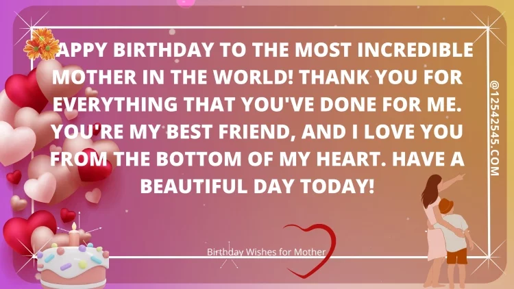 Happy Birthday Wishes, Messages & Quotes for Mom (Mother, Mommy)