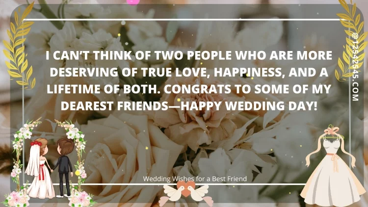 I can't think of two people who are more deserving of true love, happiness, and a lifetime of both. Congrats to some of my dearest friends-happy wedding day!