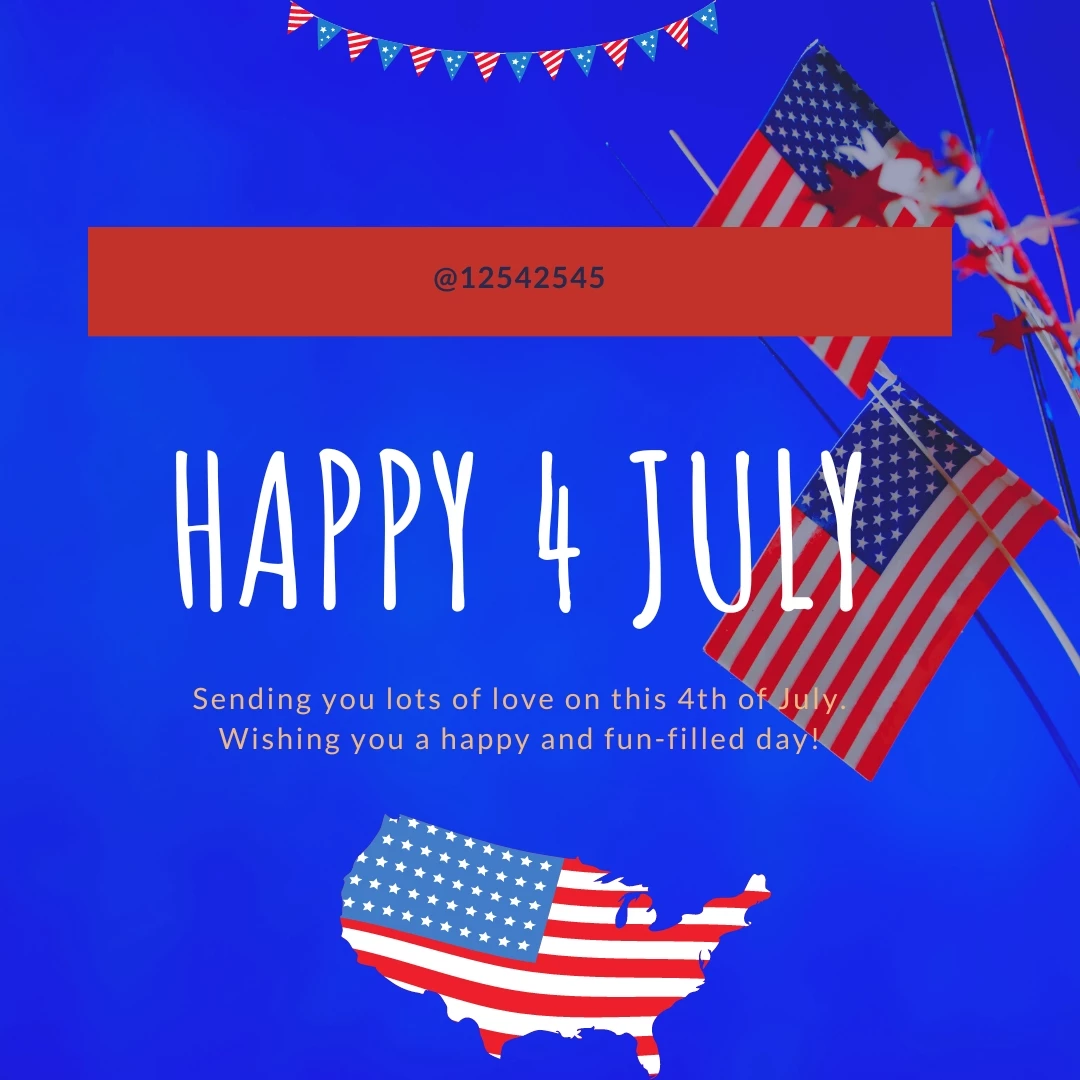 Sending you lots of love on this 4th of July. Wishing you a happy and fun-filled day!