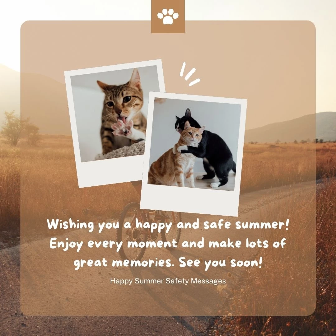 Wishing you a happy and safe summer! Enjoy every moment and make lots of great memories. See you soon!
