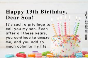 35+ Happy 13th Birthday Wishes for Son from Mom & Dad