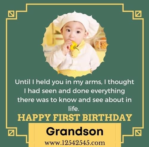 50+ First Happy Birthday Wishes Quotes for Grandson