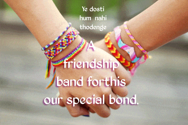 Friendship Day Bands With Quotes