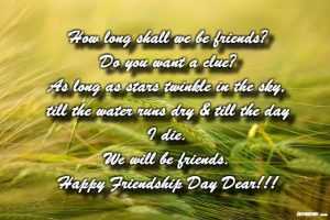 Happy Friendship Day to My Lover