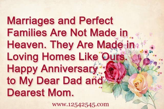 Wedding Anniversary Mom And Dad