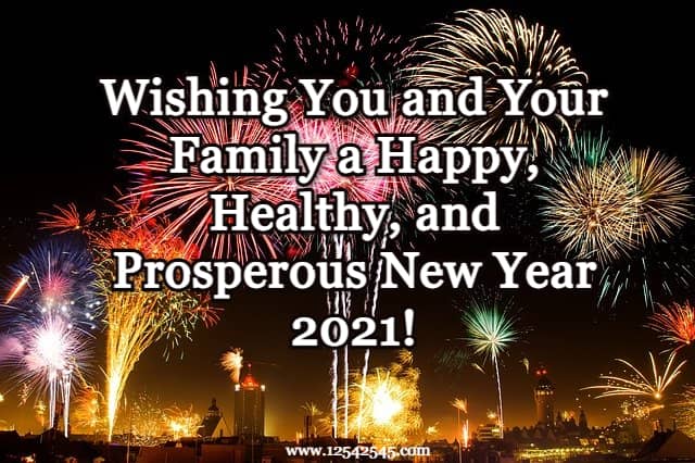 Happy New Year Wishes For Friends And Family Members