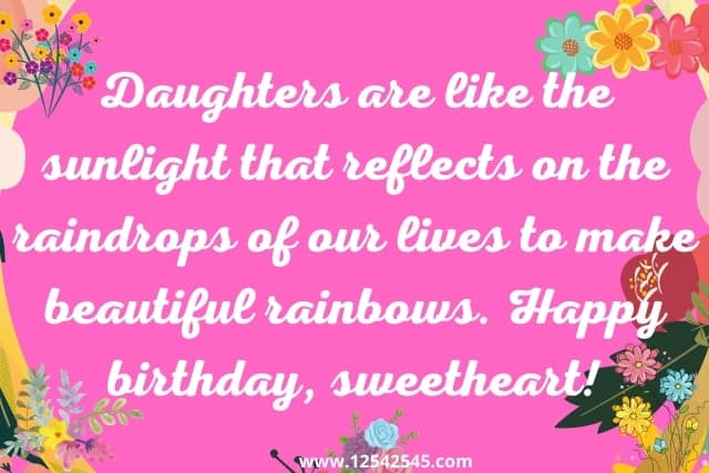 For birthday daughter wishes 101 Sweetest