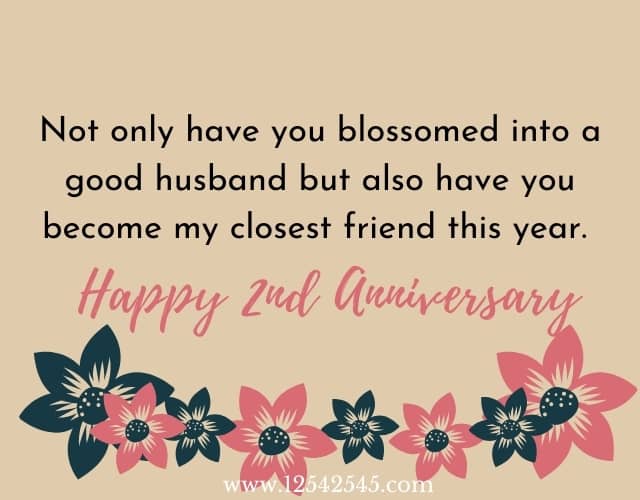 2nd Wedding Anniversary Wishes For Husband