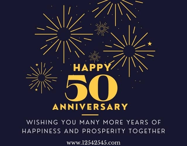 50th Wedding Anniversary Wishes for Parents