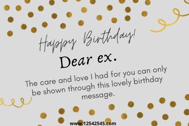 Birthday Messages For Ex-boyfriend