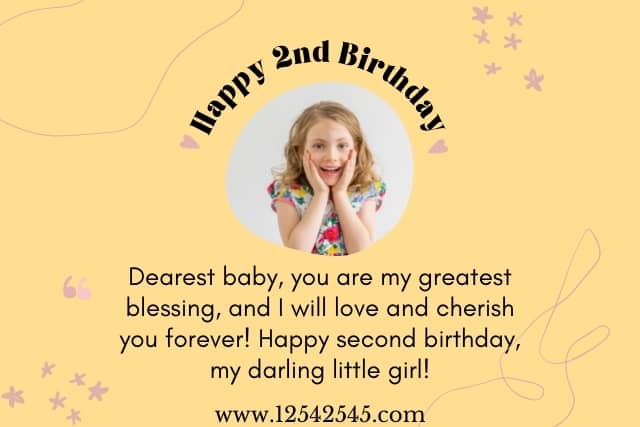 Birthday Wishes For A 2 Year Old Baby Girl