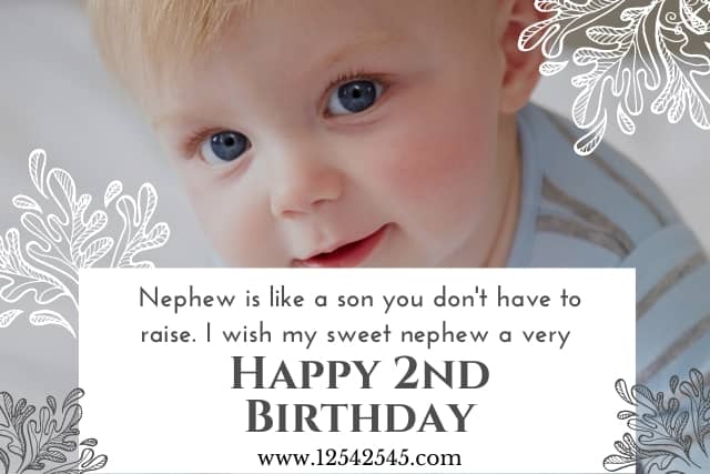 Birthday Wishes For A 2 Year Old Nephew