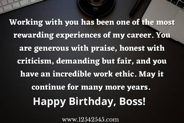 Birthday Wishes to Boss