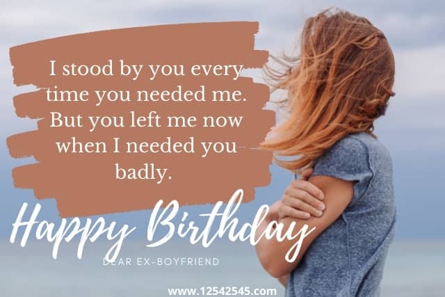 Deep Birthday Messages for Ex-Boyfriend