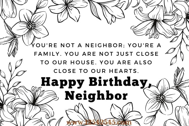 Birthday Wishes For A Neighbor