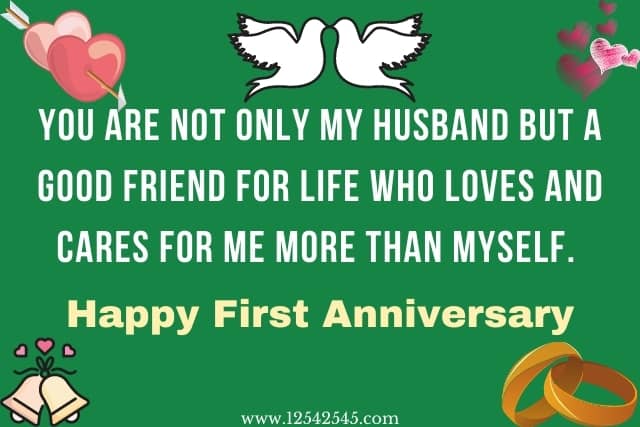 First Anniversary Wishes to Husband