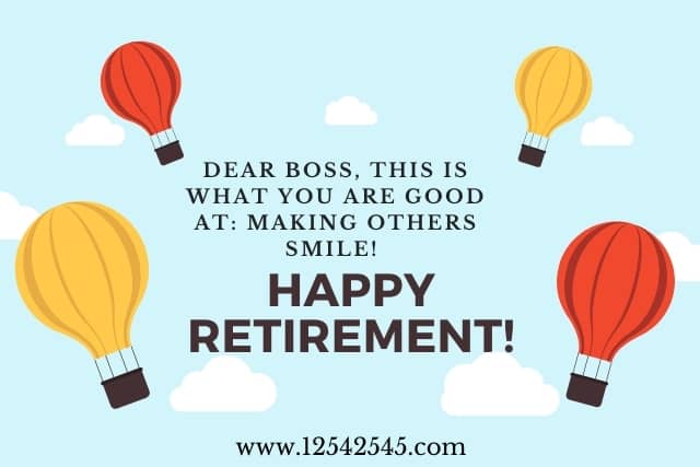 Funny Retirement Wishes For Boss