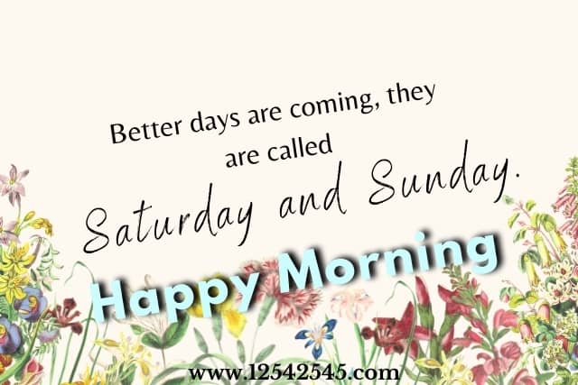 Good Morning Happy Weekend Quotes
