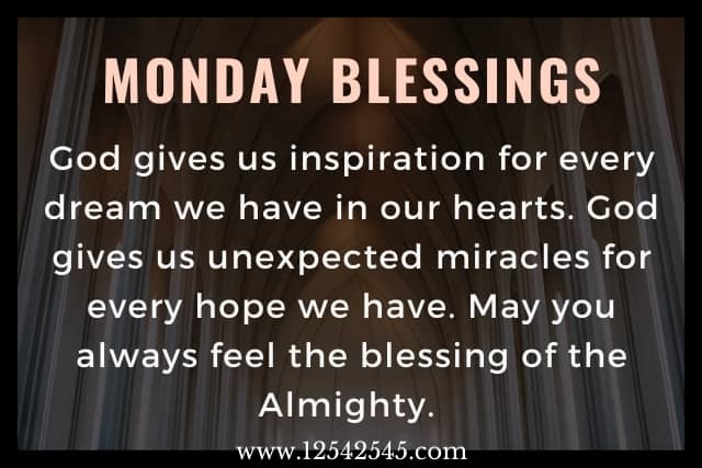 Good Morning Monday Blessings