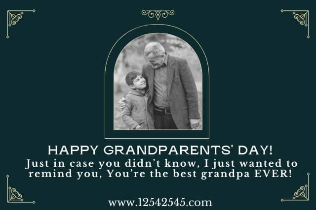 Happy Grandparents' Day Wishes for Grandpa