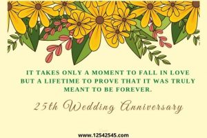 25th Anniversary Wishes for Brother and Sister in Law