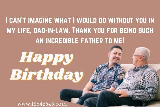 Birthday Quotes to Father in law from Son in law