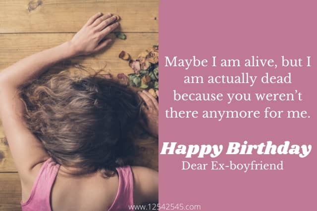 Long Heart Touching Birthday Messages to Ex-Boyfriend