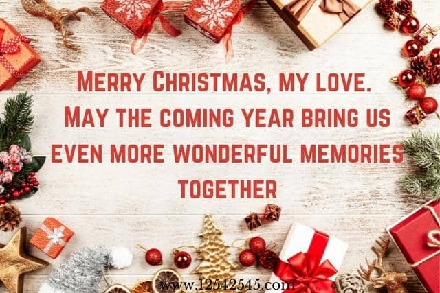 Romantic Christmas Wishes to Husband