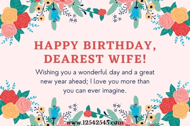 Romantic Happy Birthday Wishes For Wife