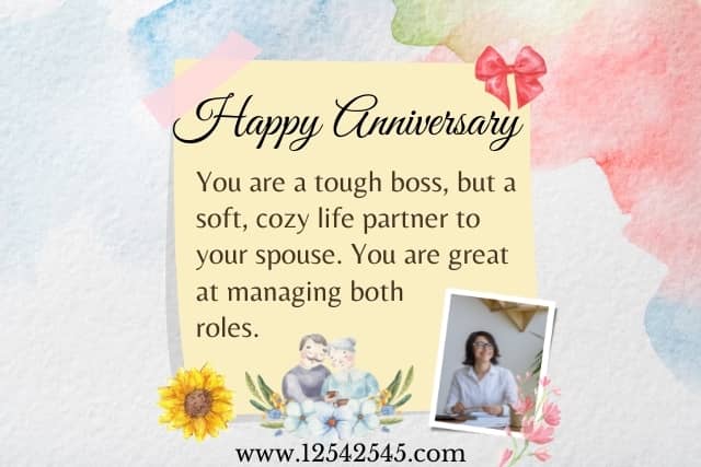 Happy Wedding Anniversary Wishes to Boss