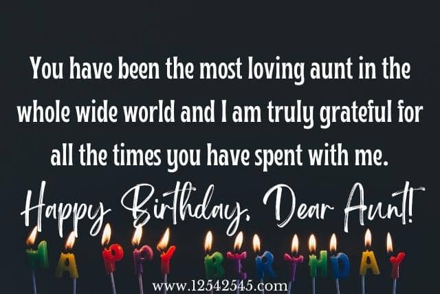 Heart Touching Birthday Messages to Aunt