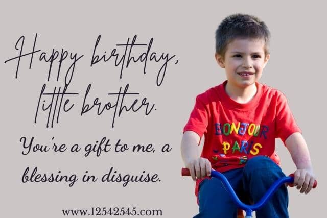 Happy Birthday Wishes to Little Brother