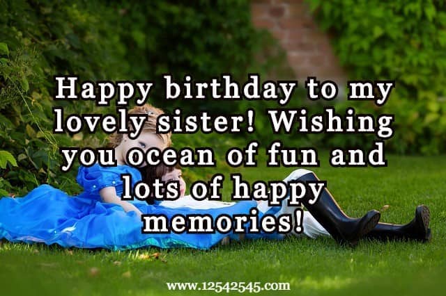 Happy Birthday Greetings for Naughty Sister