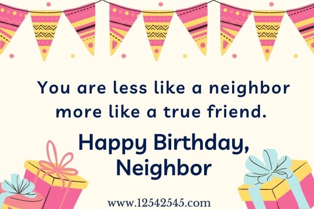 Birthday Wishes For A Neighbor