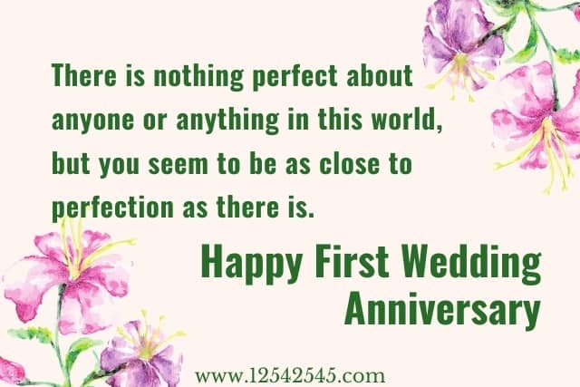 1st Wedding Anniversary Messages to a Couple