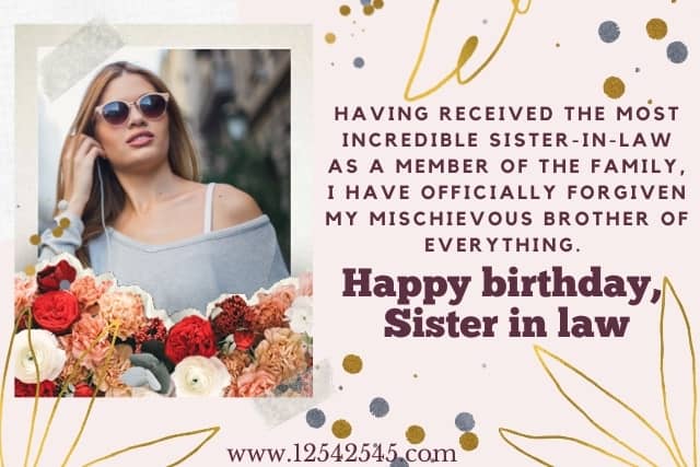 Funny Birthday Wishes for Sister in law